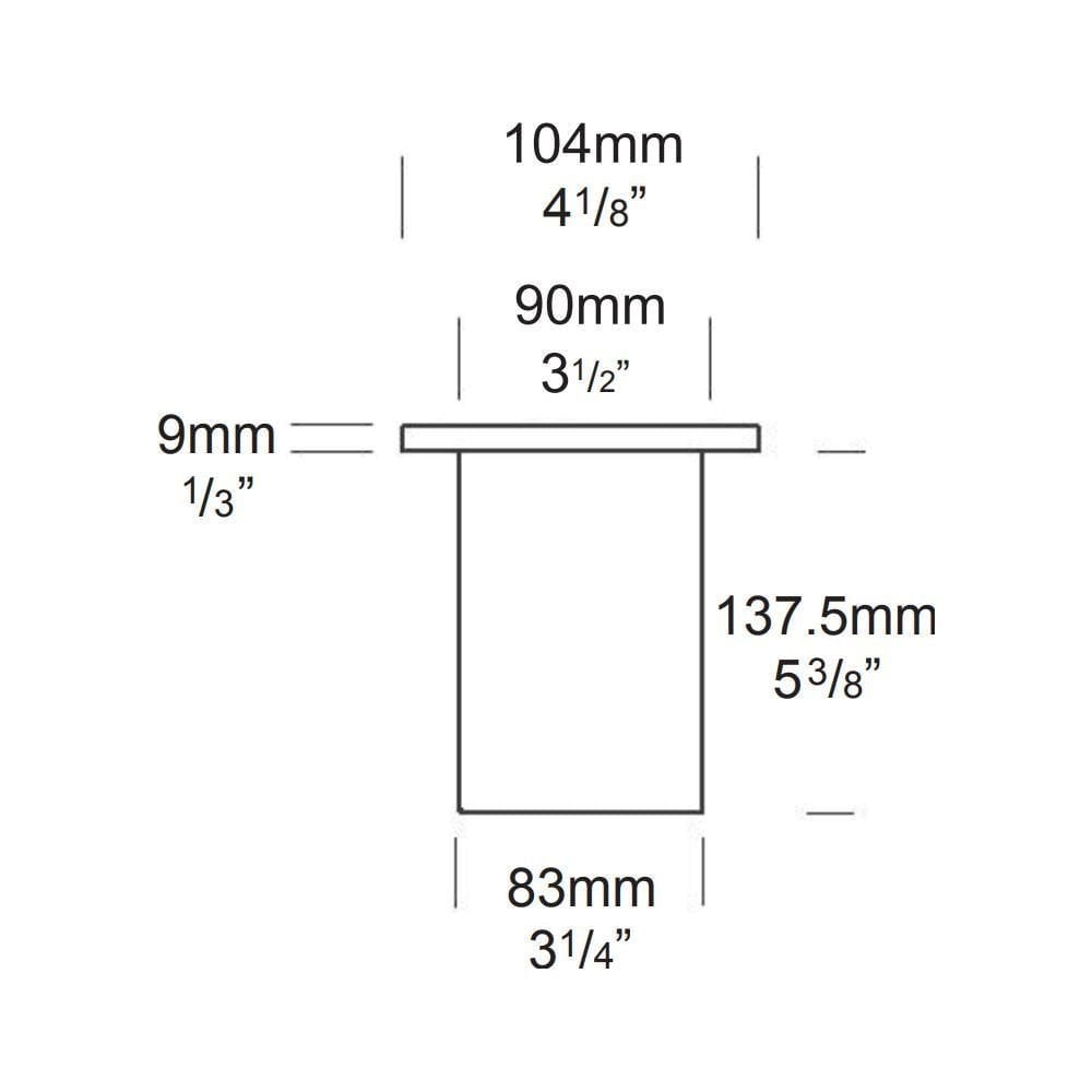 Hunza Flush Floor Light GU10 - Stainless Steel - Mains