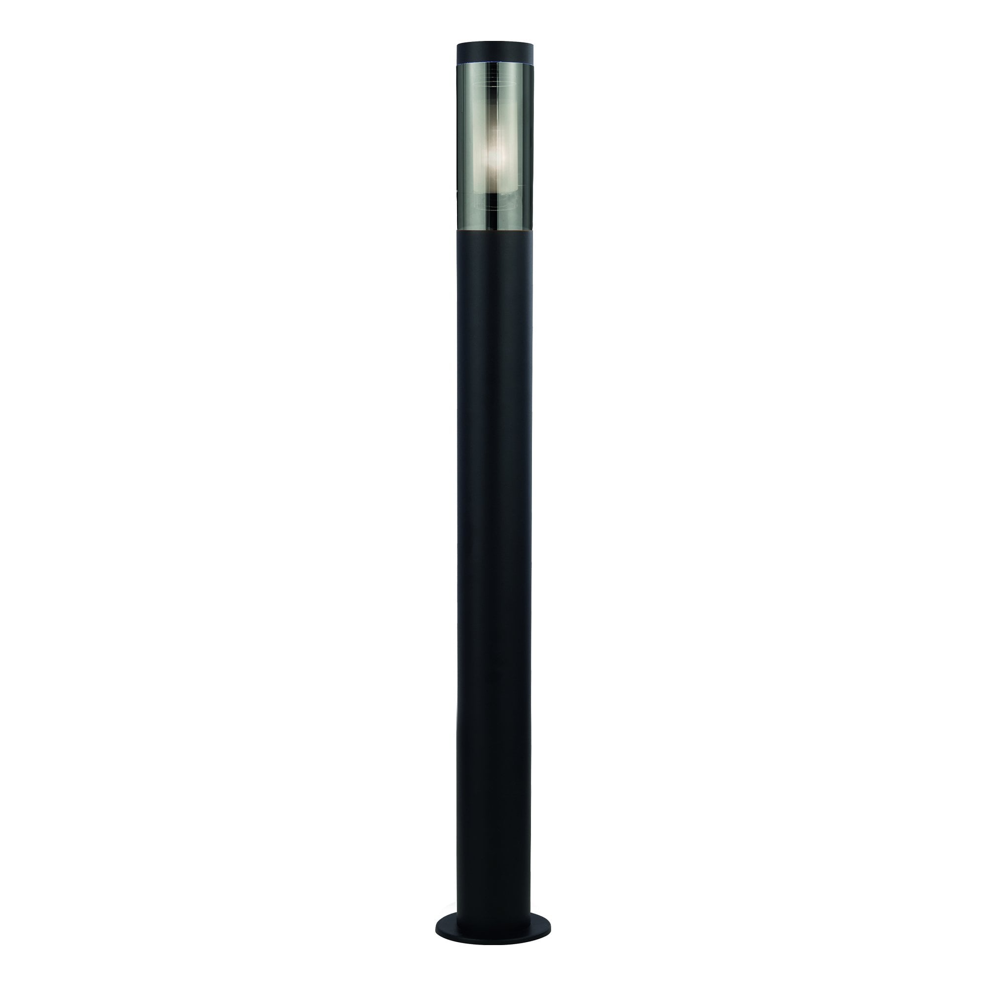 Searchlight Barnet 900mm Outdoor IP44 Post - Black & Smoked Diffuser