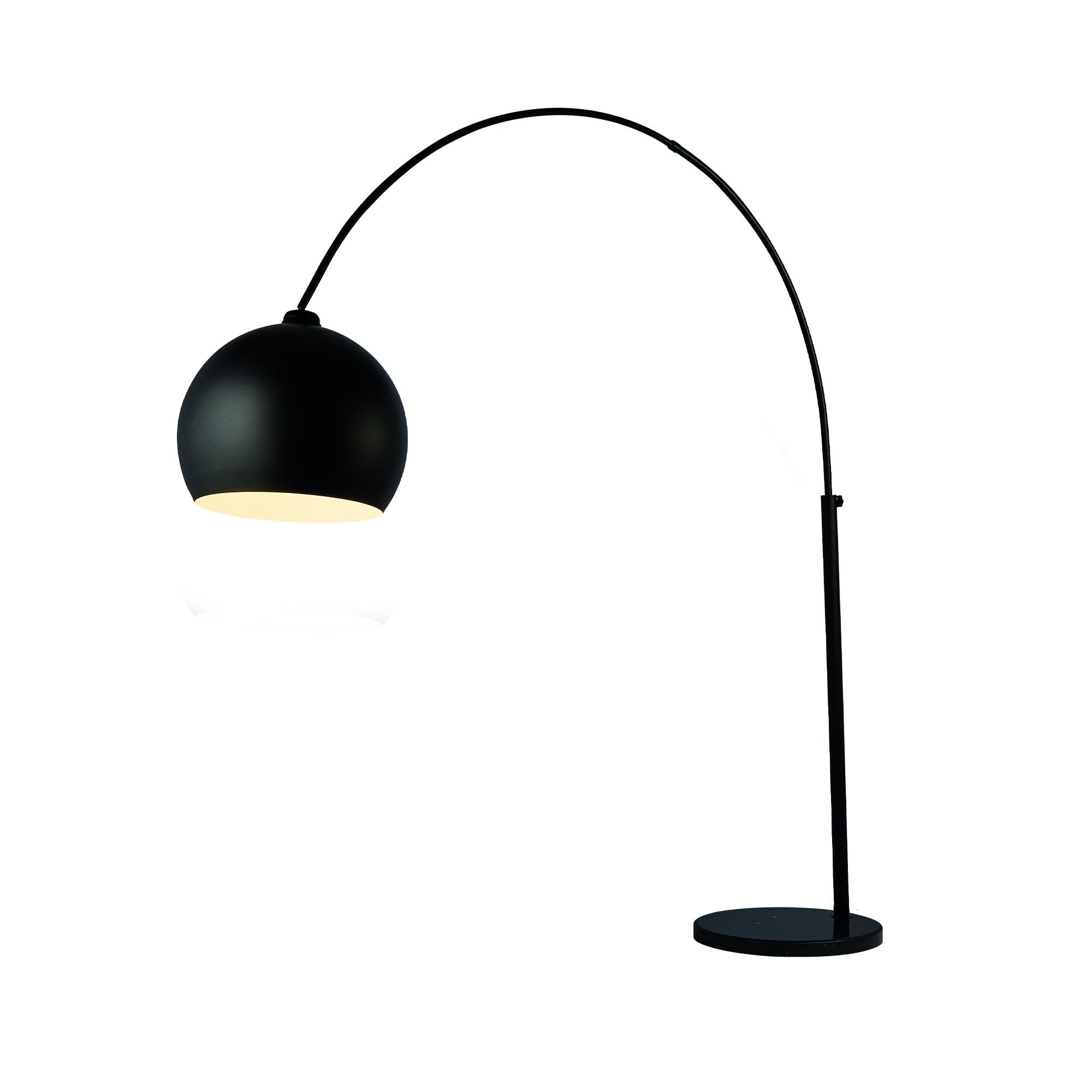 Searchlight Garswood Giant Arc Floor Lamp - Matt Black