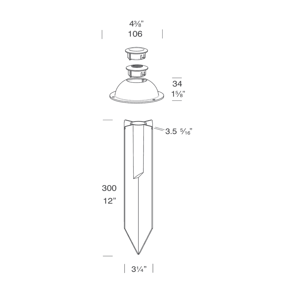 Hunza NPS Spot GU10 - Stainless Steel - Mains