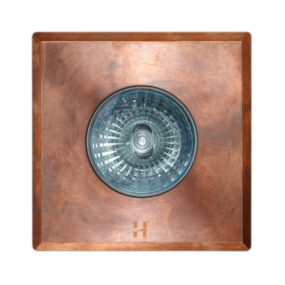 Hunza Step Light Square GU10 - Copper - Mains