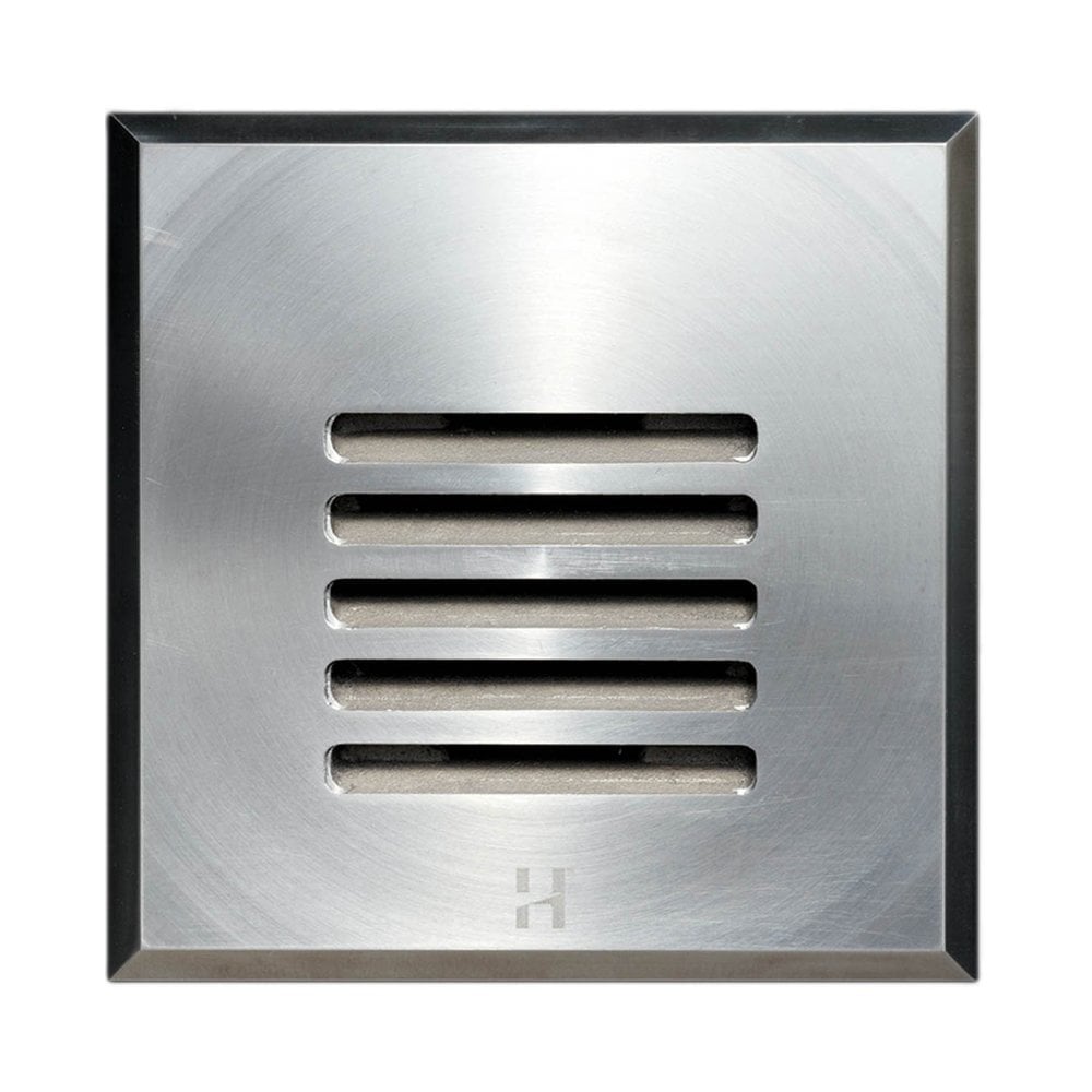 Hunza Step Light Louvre Square GU10 - Stainless Steel - Mains