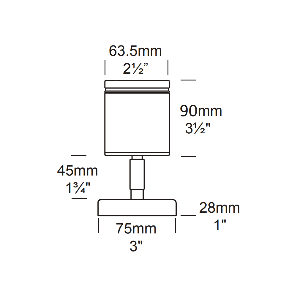 Hunza Wall Spot GU10 - Stainless Steel - Mains