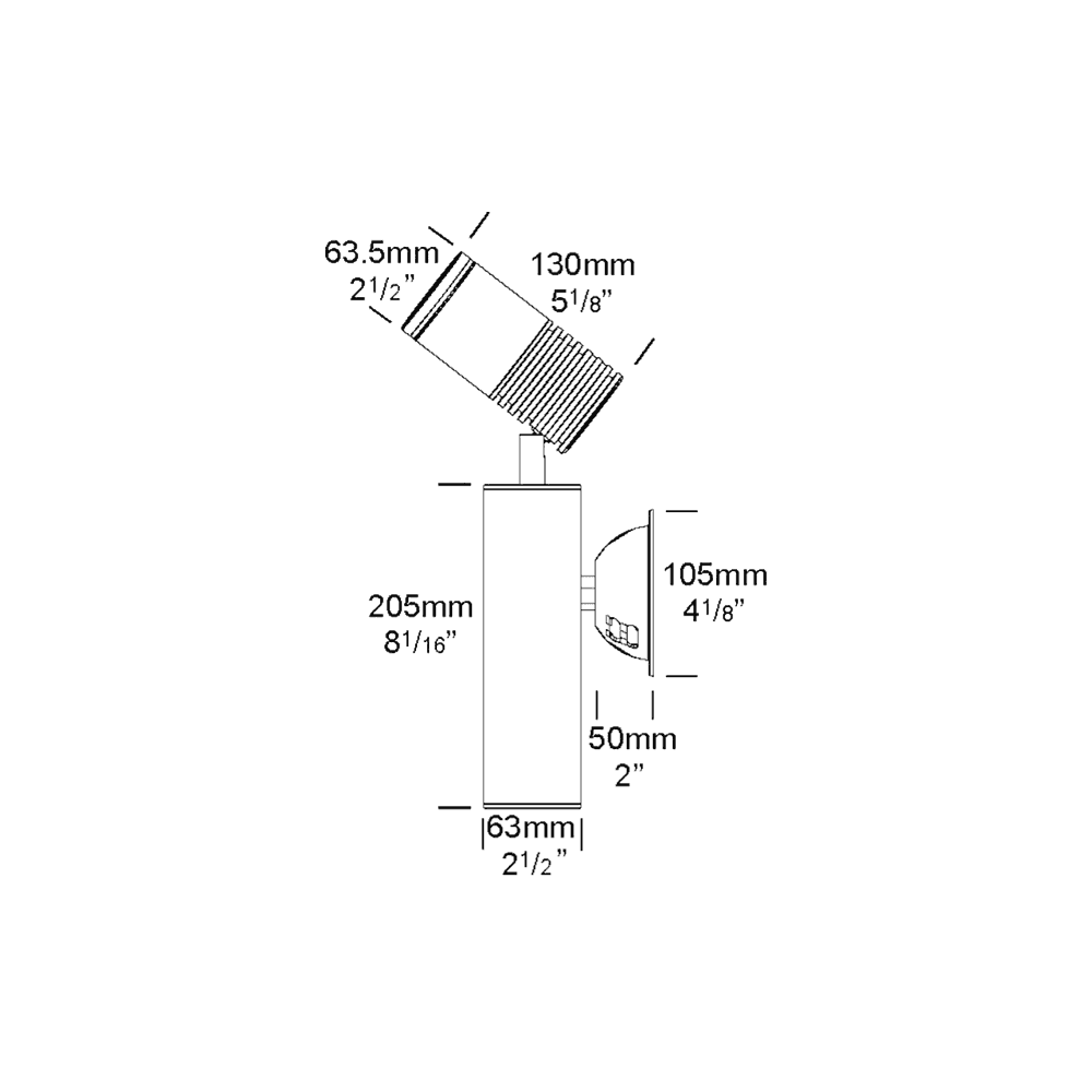 Hunza High Power Tree Mount with Integral Driver - Powder Coat - Mains