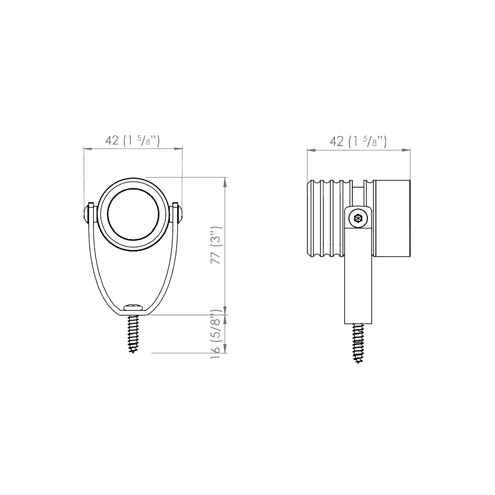 LuxR M1 Bracket Mount - Powder Coat - Low Voltage