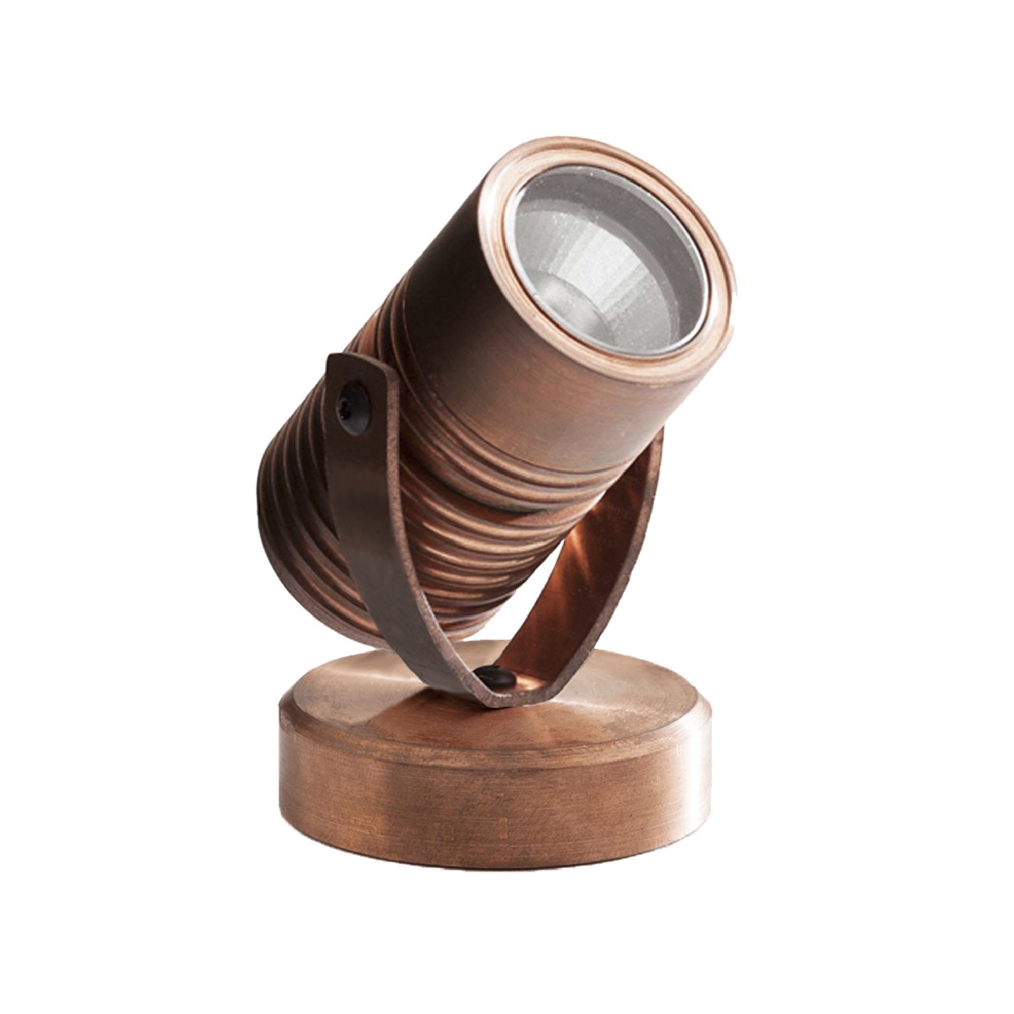 LuxR M2 Pond Light (Weighted Base) with 12V Integral Driver - Copper - Low Voltage