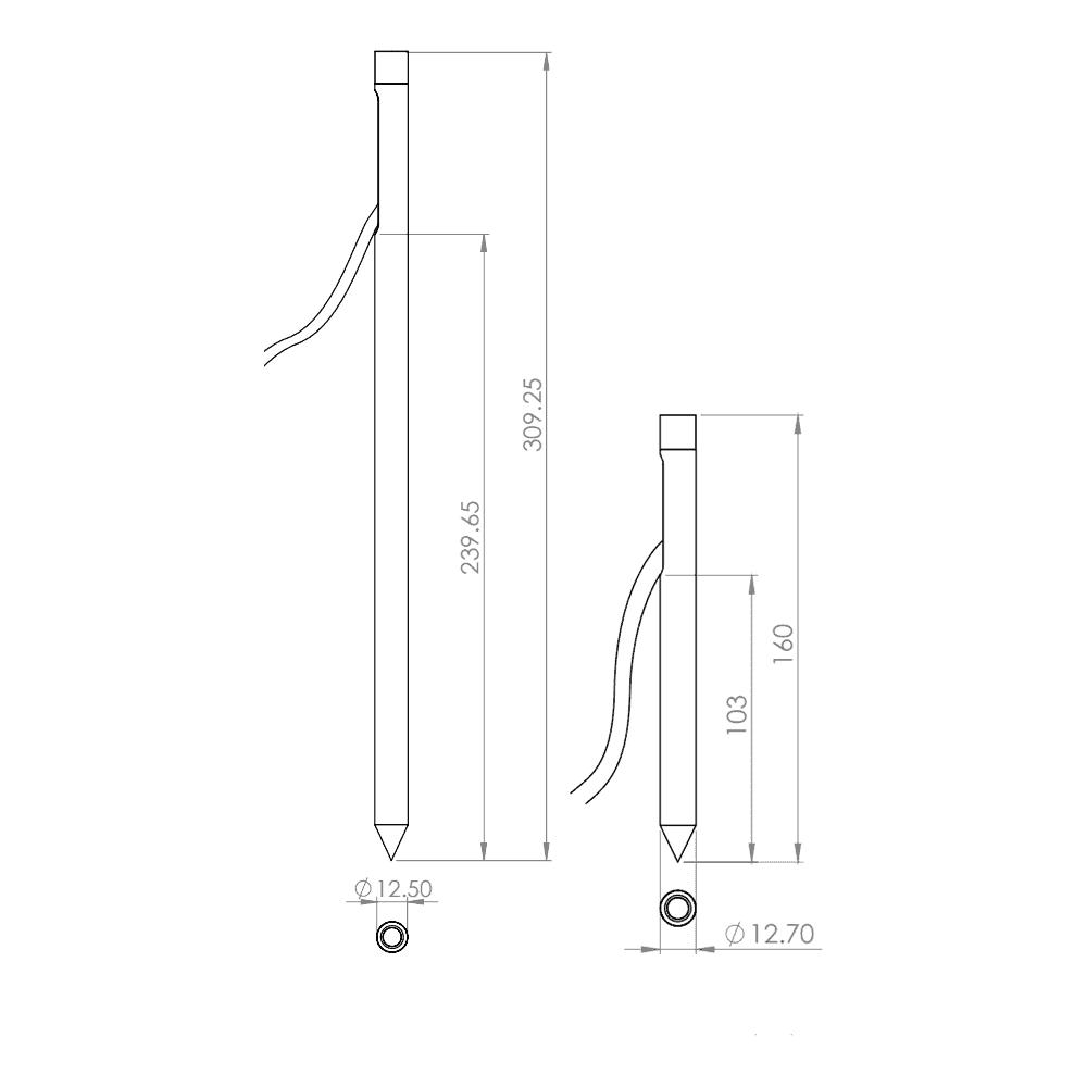 LuxR Micro Spike Spot - Stainless Steel - Low Voltage