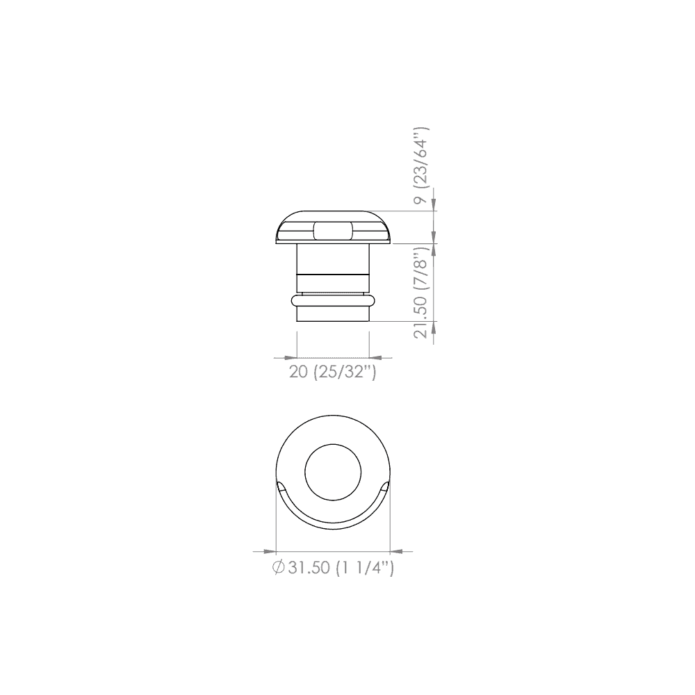 LuxR Micro Step Light - Stainless Steel - Low Voltage