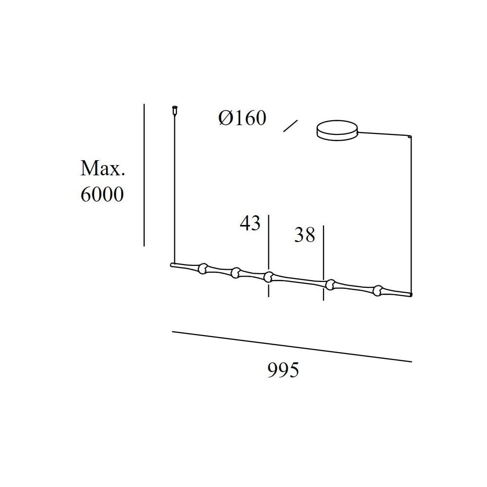 LedsC4 Dew Horizontal Pendant