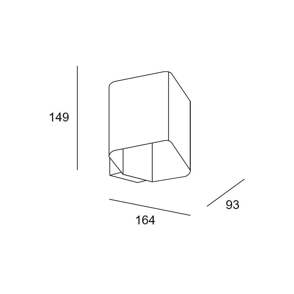 LedsC4 Jet Square Wall Light