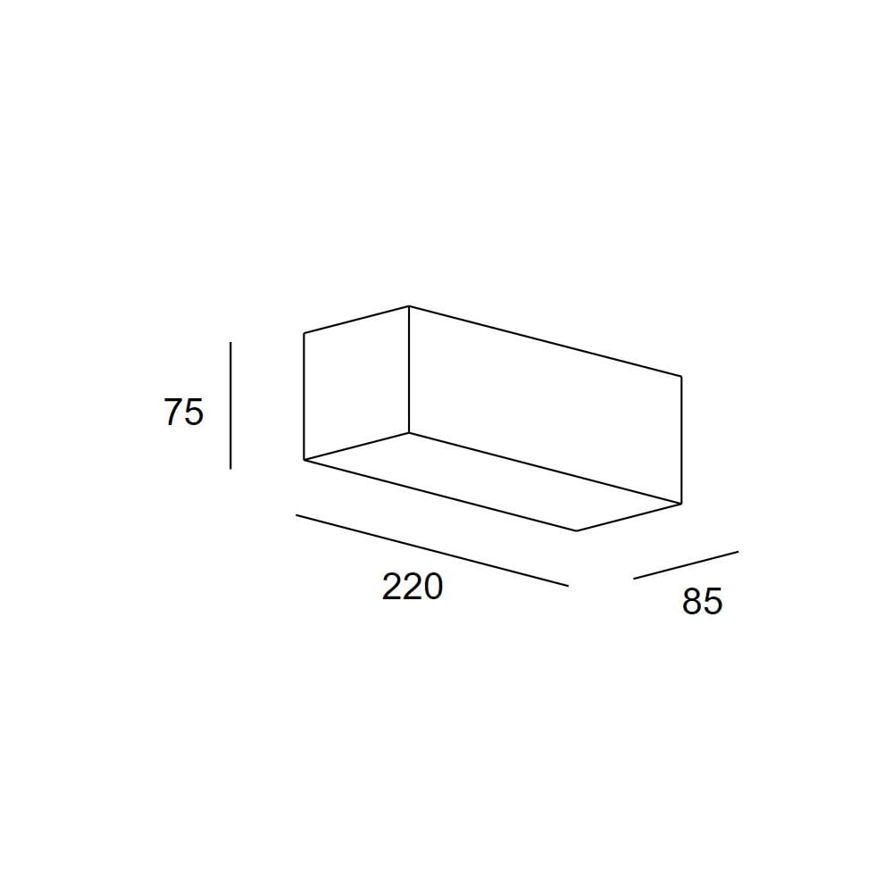 LedsC4 Ges Deco Rectangular 220mm Wall Light