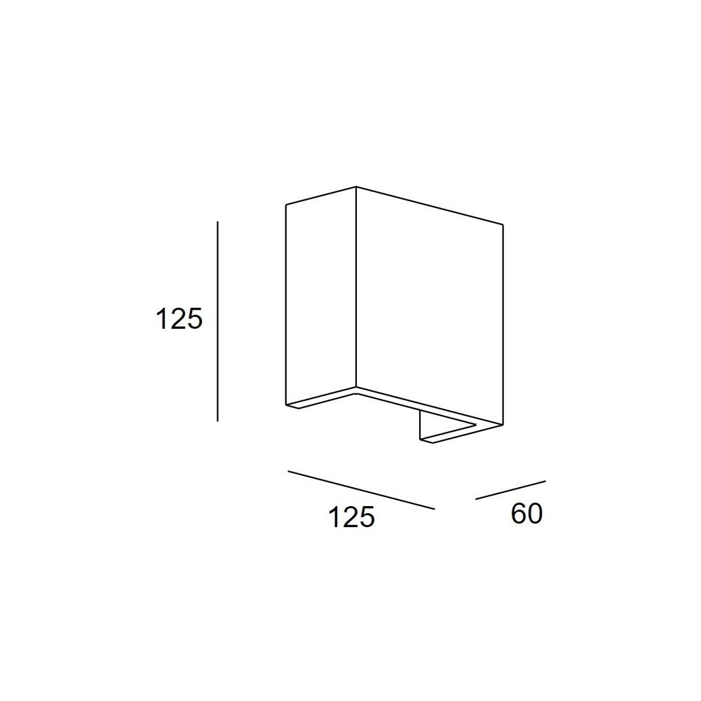 LedsC4 Ges Deco Rectangular 125mm Wall Light