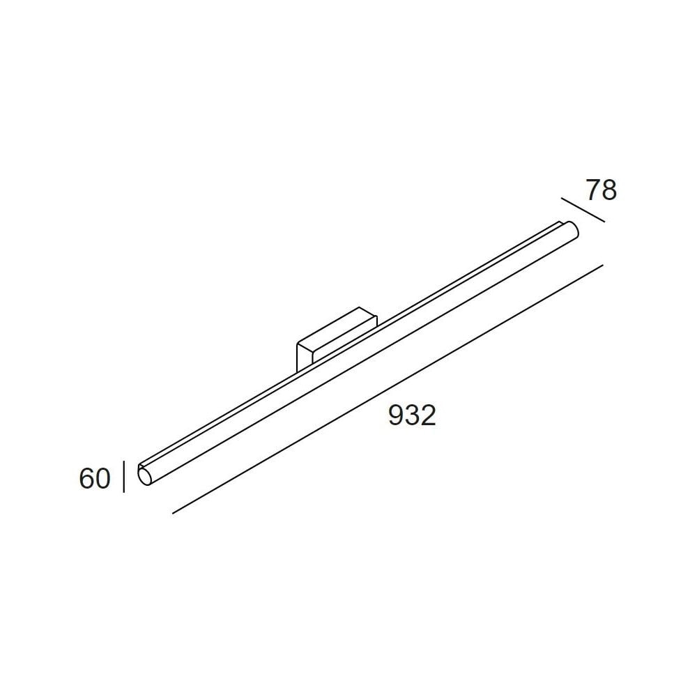 LedsC4 Toilet Slim 932mm Wall Light