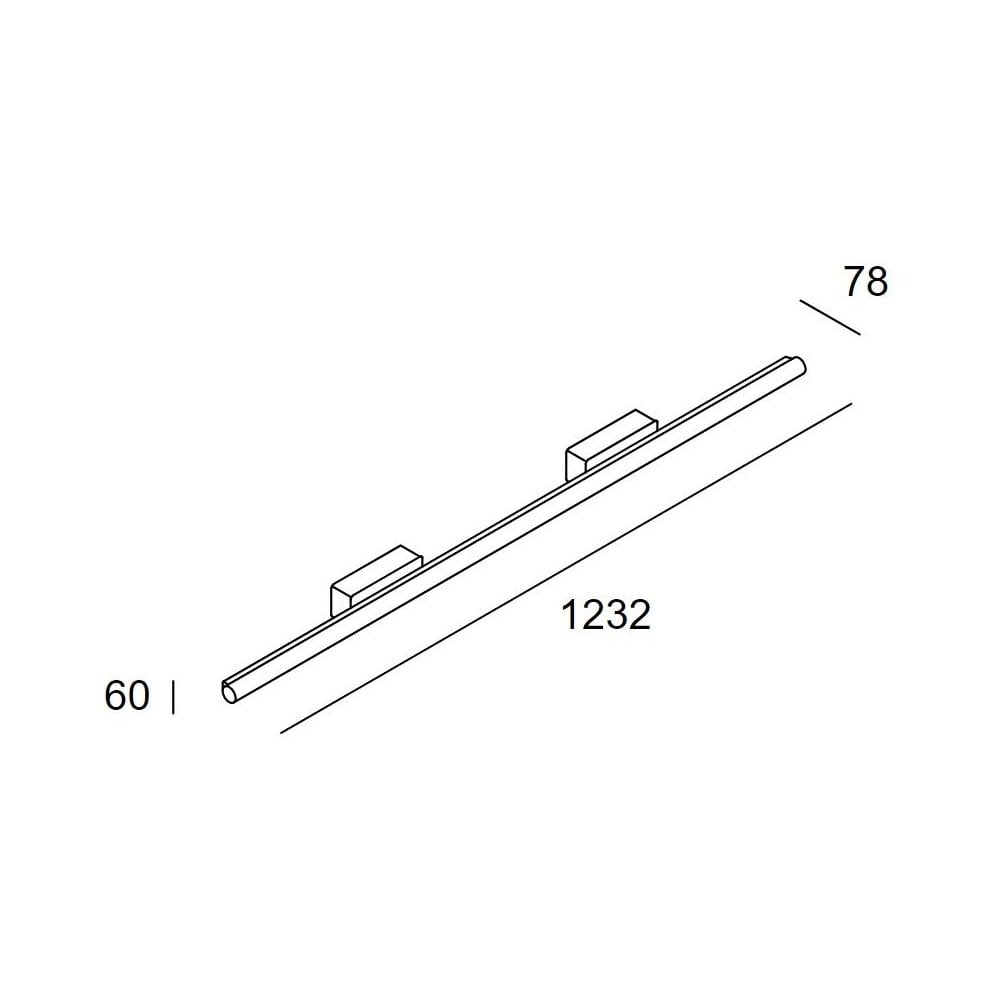 LedsC4 Toilet Slim 1232mm Wall Light