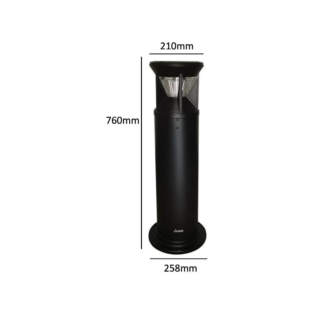Lumena Pro Solar Guarda - Vandal Resistant Bollard Light - Solar