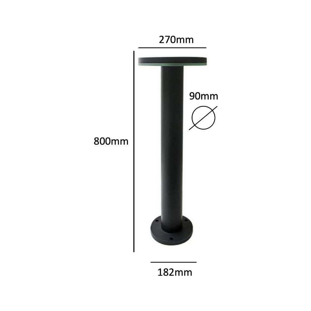 Lumena Pro Solar Halopost - 800mm Post Light - Solar