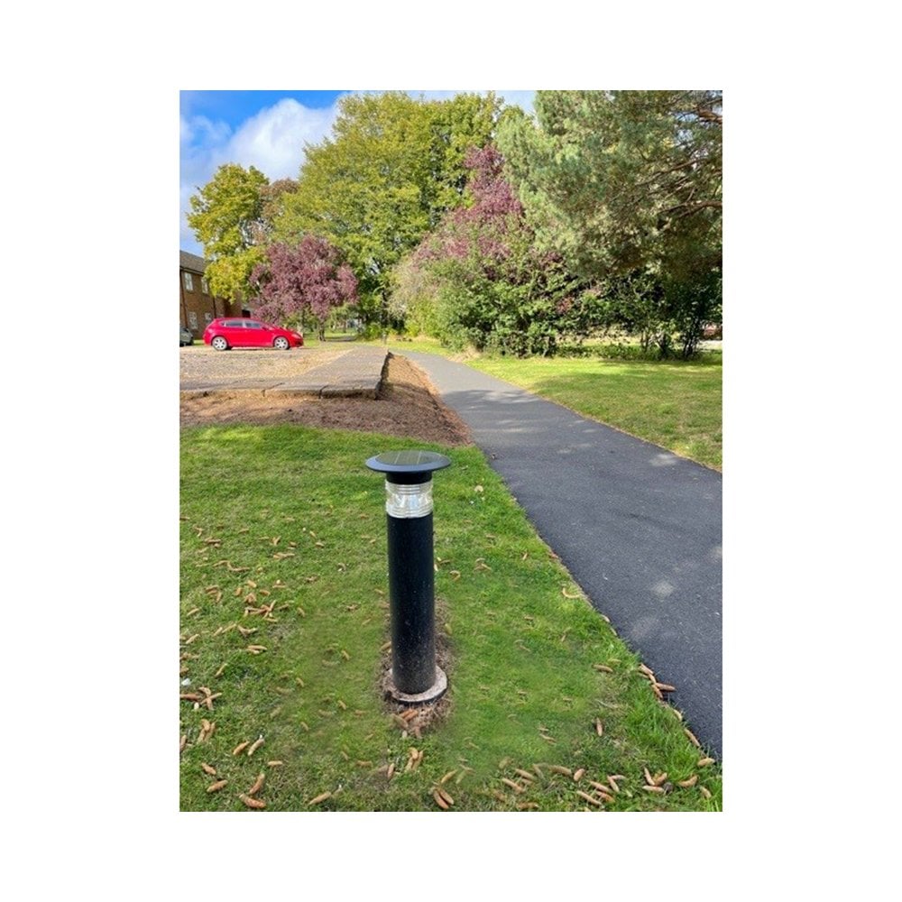 Lumena Pro Solar Olympia - 380mm Pedestal Light with External Mounting Base - Solar