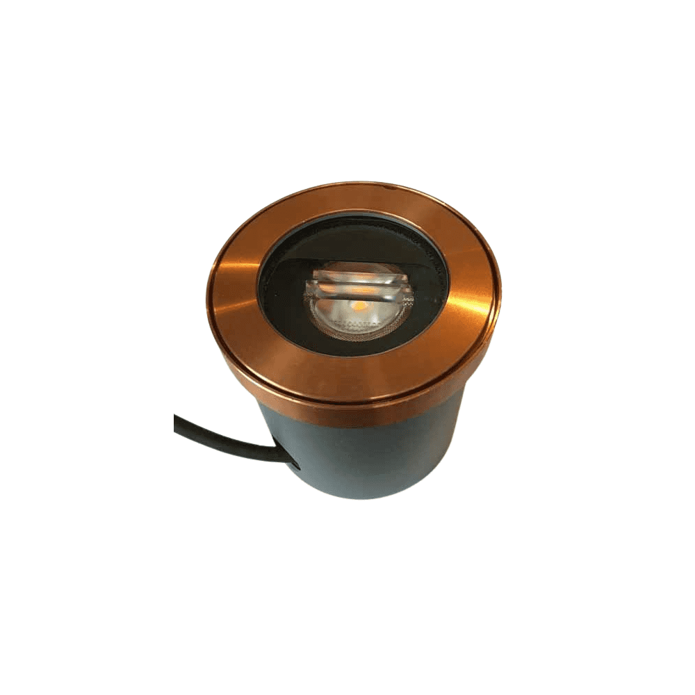 Hunza Pure LED Flush Washer Recessed - Copper - Low Voltage