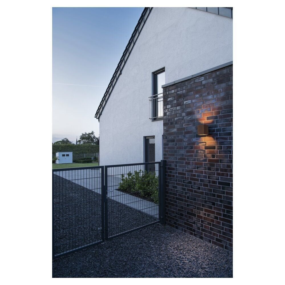 SLV Rusty Up/Down Square Wall Light