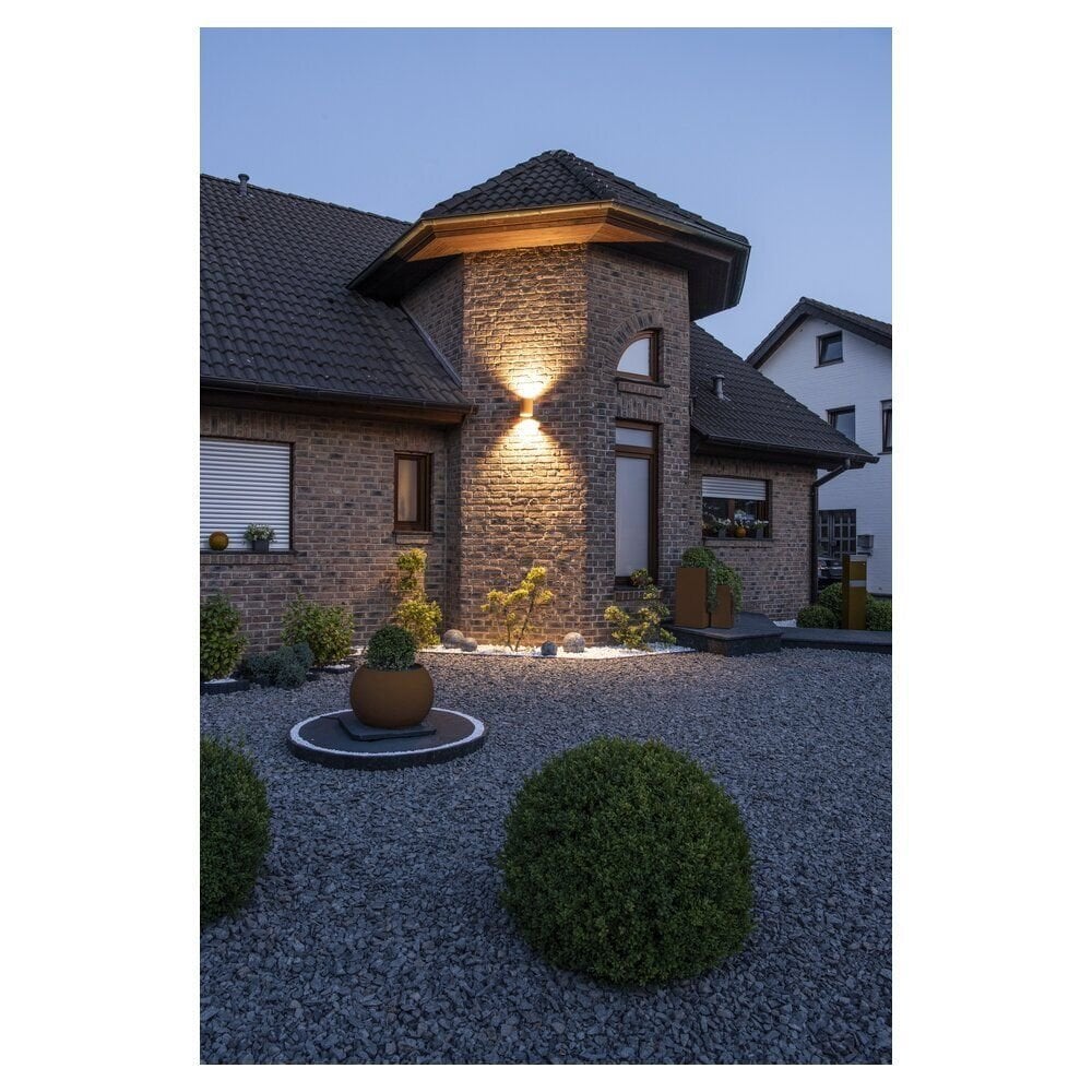 SLV Rusty Up/Down Round Wall Light