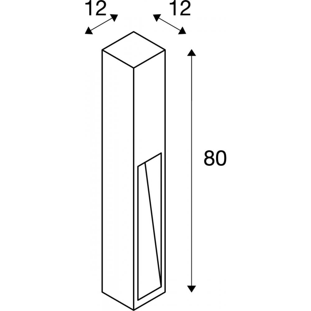 SLV Rusty Slot 80 LED Bollard