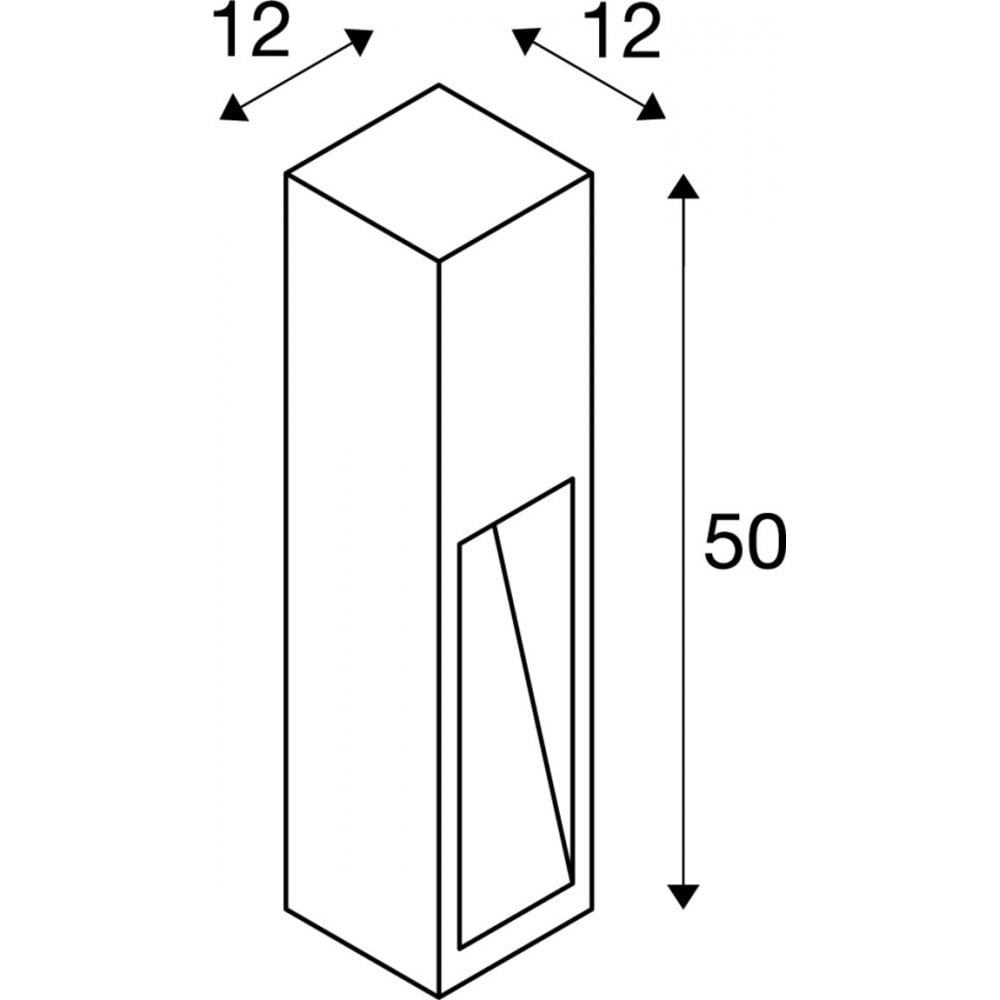 SLV Rusty Slot 50 LED Bollard