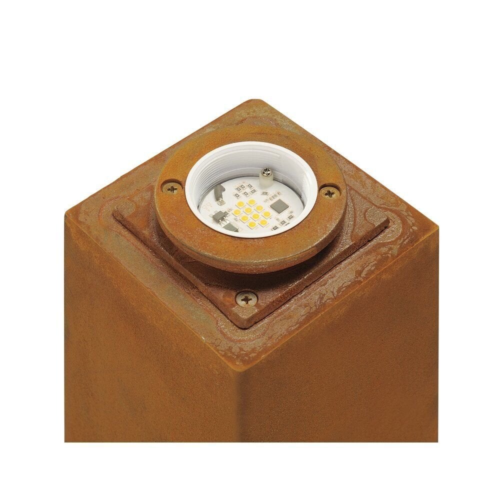 SLV Rusty Square 70 LED Bollard