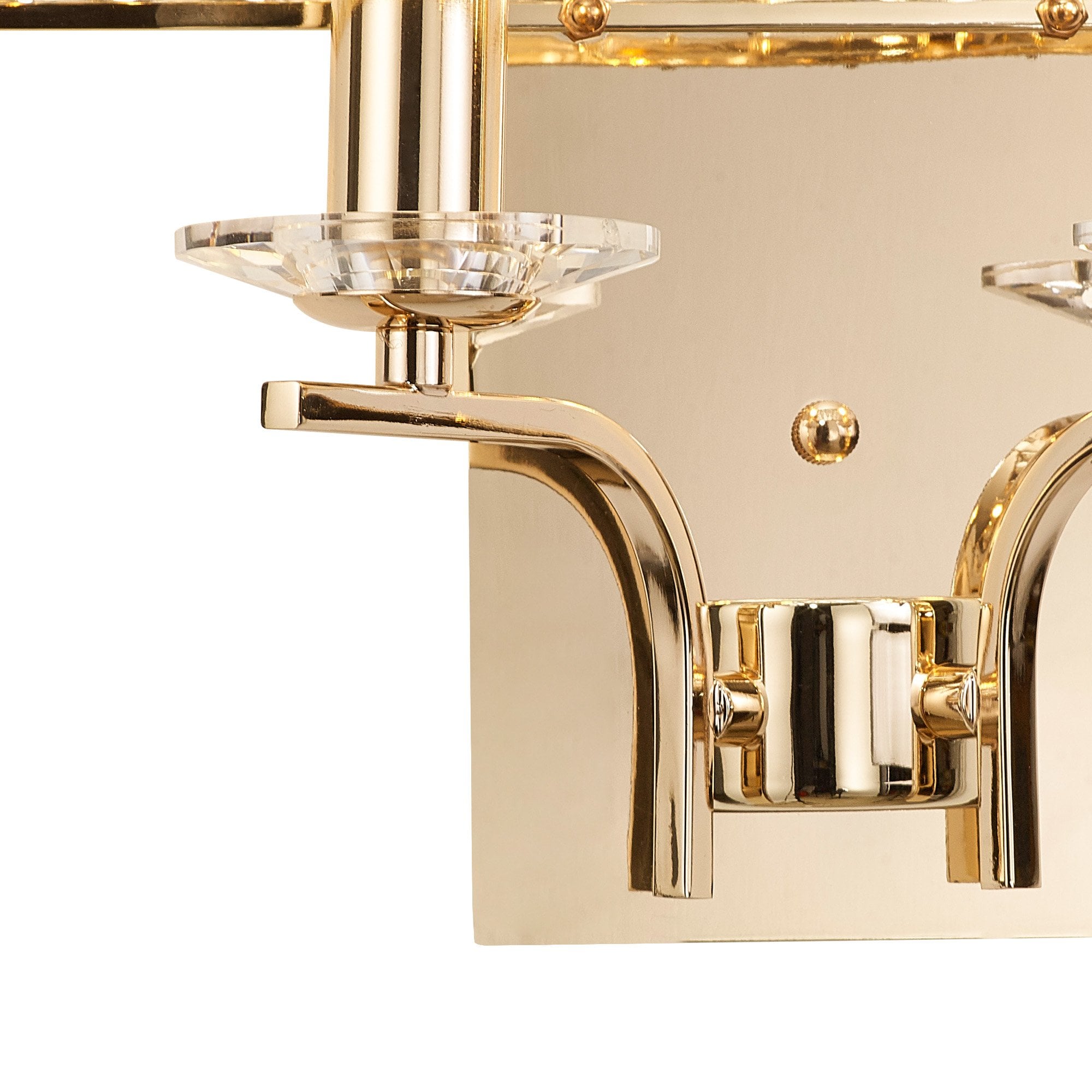 Diyas Vivienne 2 Light Wall Lamp - French Gold & Crystal