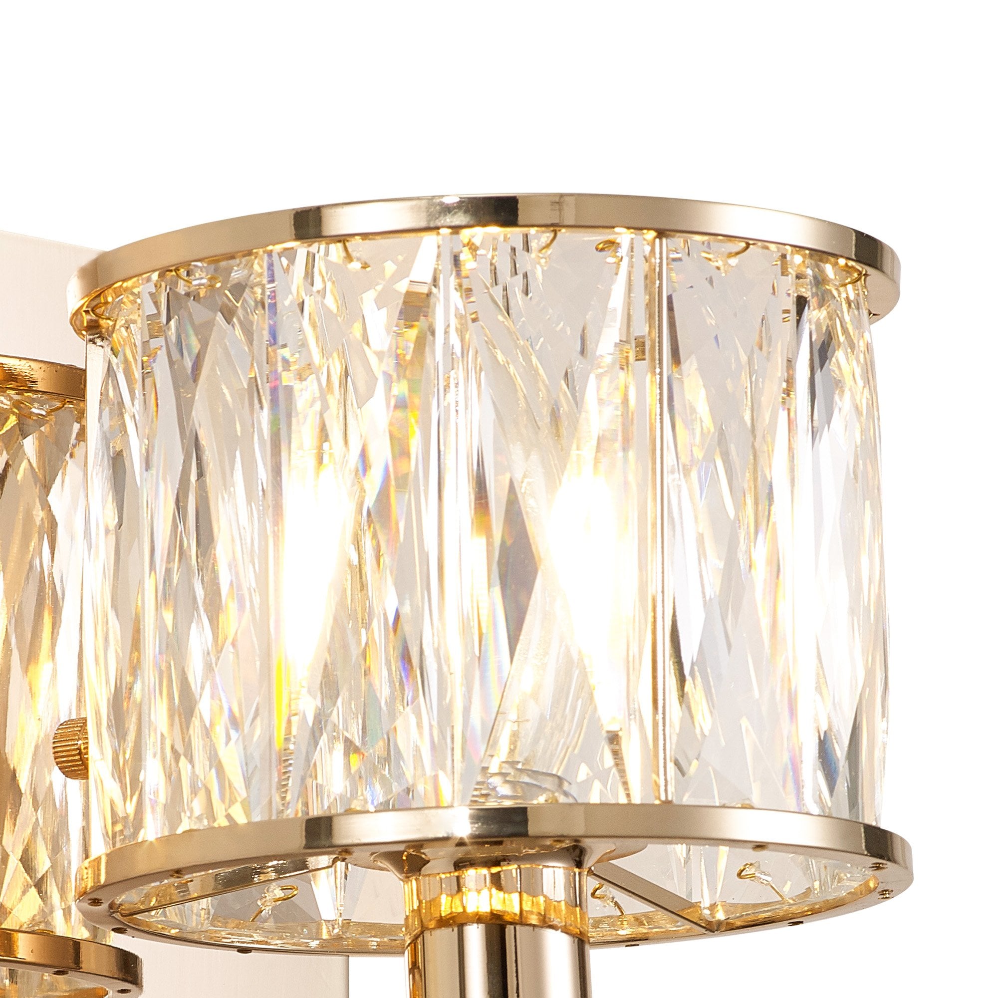 Diyas Vivienne 1 Light Wall Lamp - French Gold & Crystal