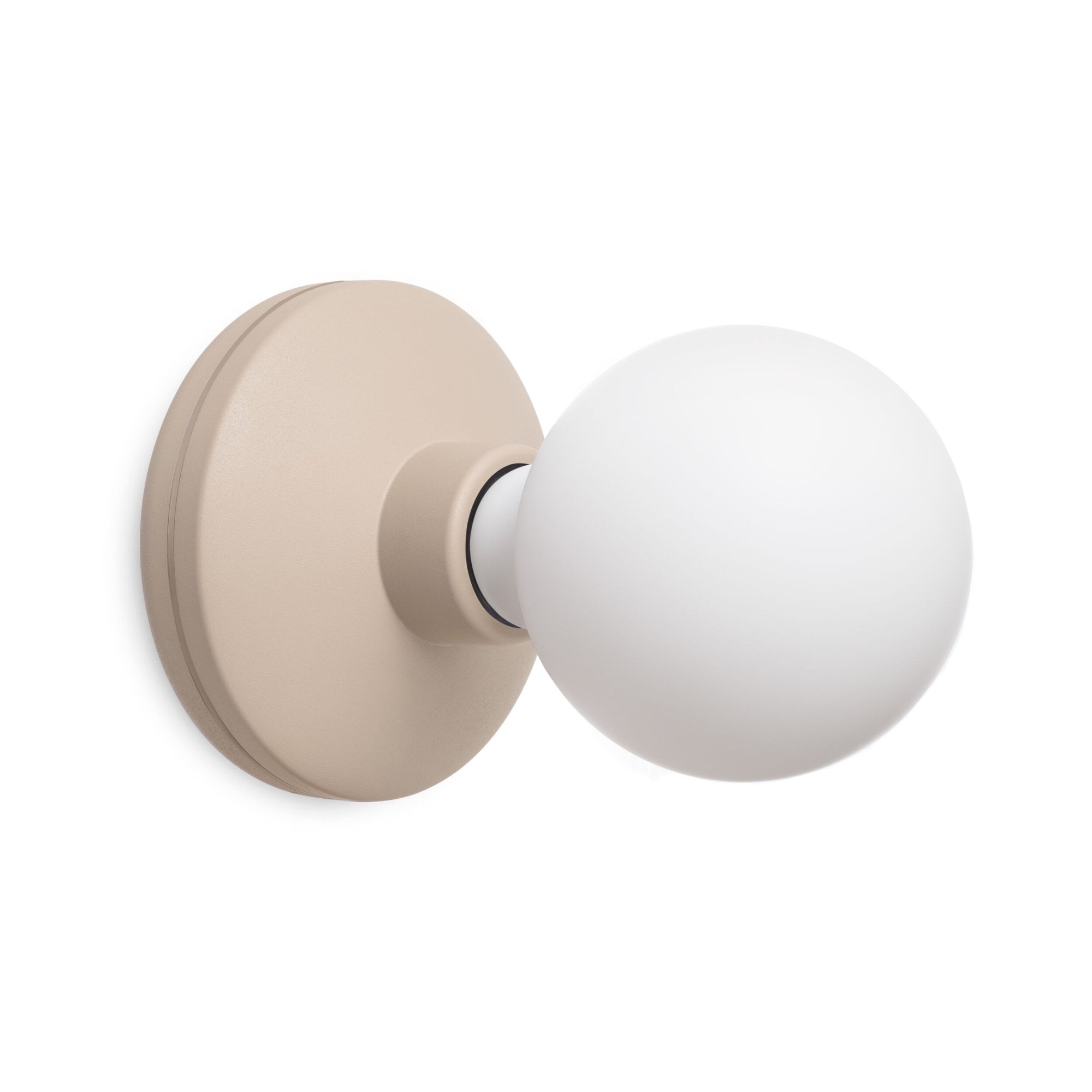 Humble Bee Wall Light - Beige & Frosted Bulb