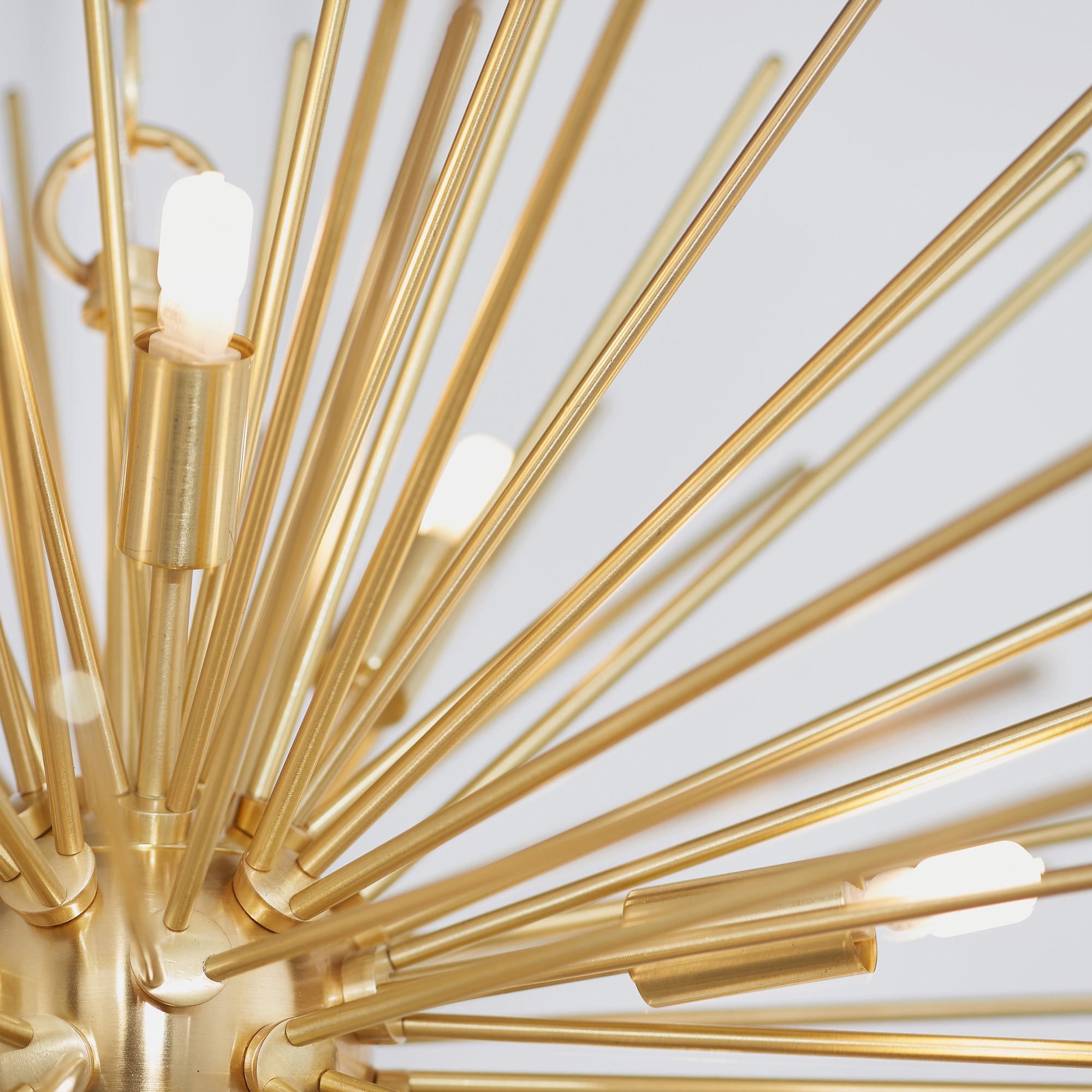 Endon Orta 9 Light Pendant - Satin Brass Plate