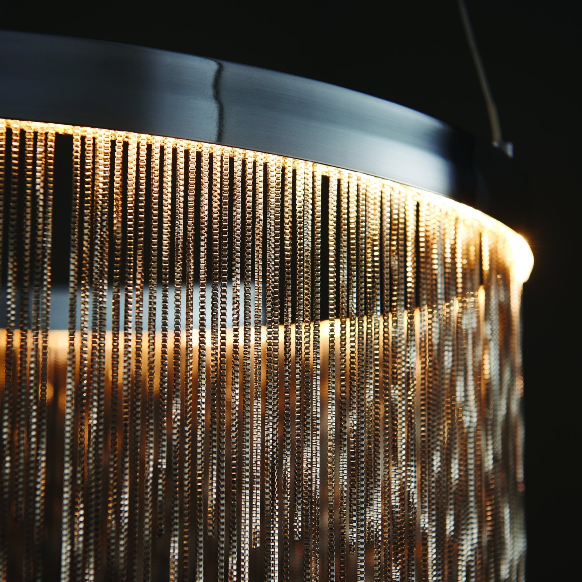 Endon Zelma Single Light Pendant - Chrome Plate & Silver Effect Chain