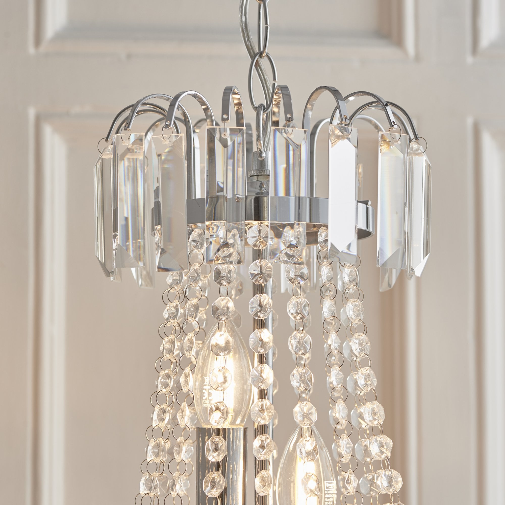 Endon Amadis 6 Light Pendant - Clear Glass & Chrome Plate