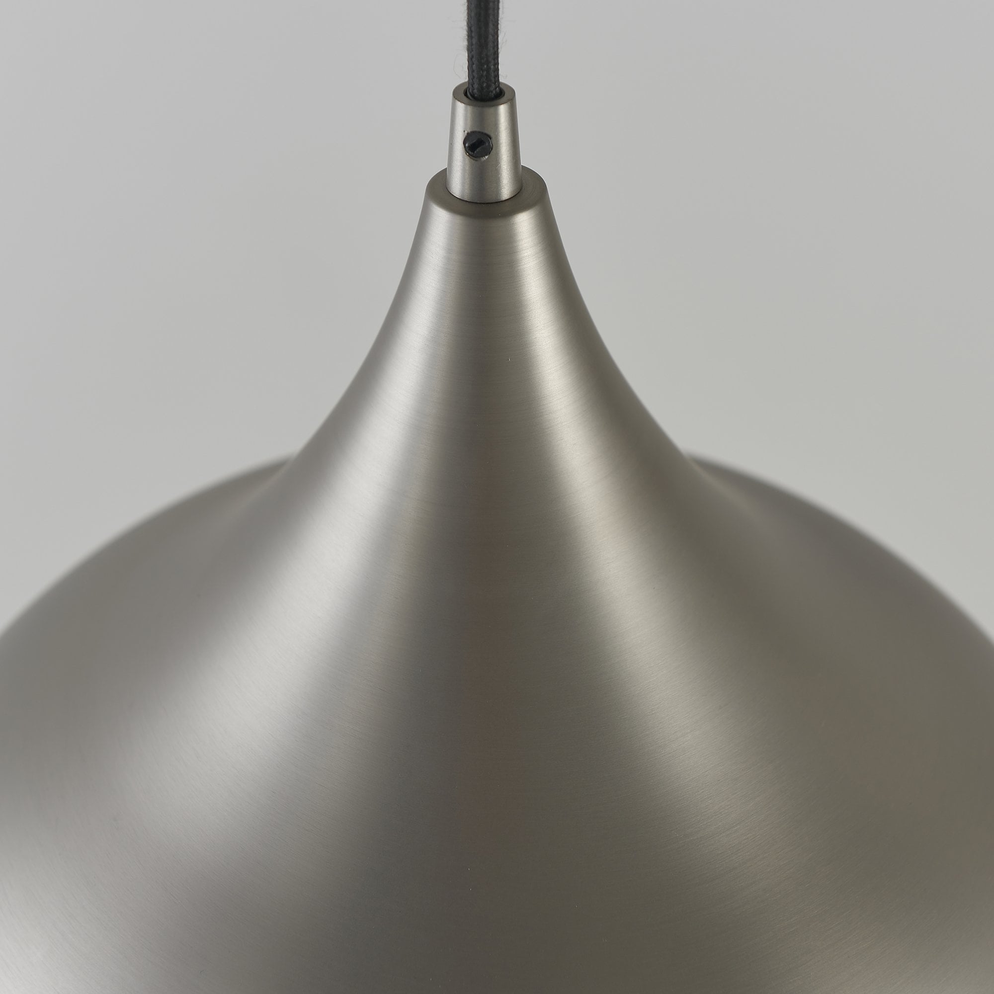 Endon Brosnan Single Light Pendant - Matt Nickel Plate