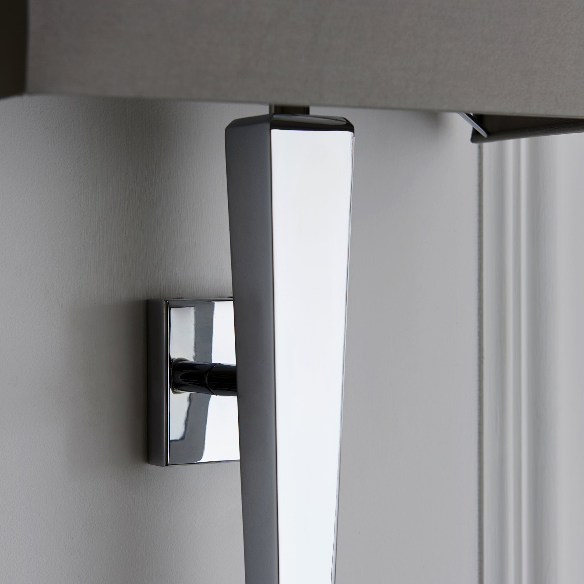 Endon Corvina Single Light Wall Light - Dark Wood & Mink Fabric