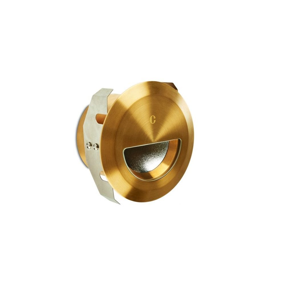 Collingwood WL340 Asymmetric Step Light - Antique Brass - Straight to Mains