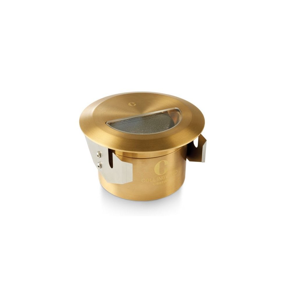 Collingwood WL340 Asymmetric Step Light - Antique Brass - Straight to Mains