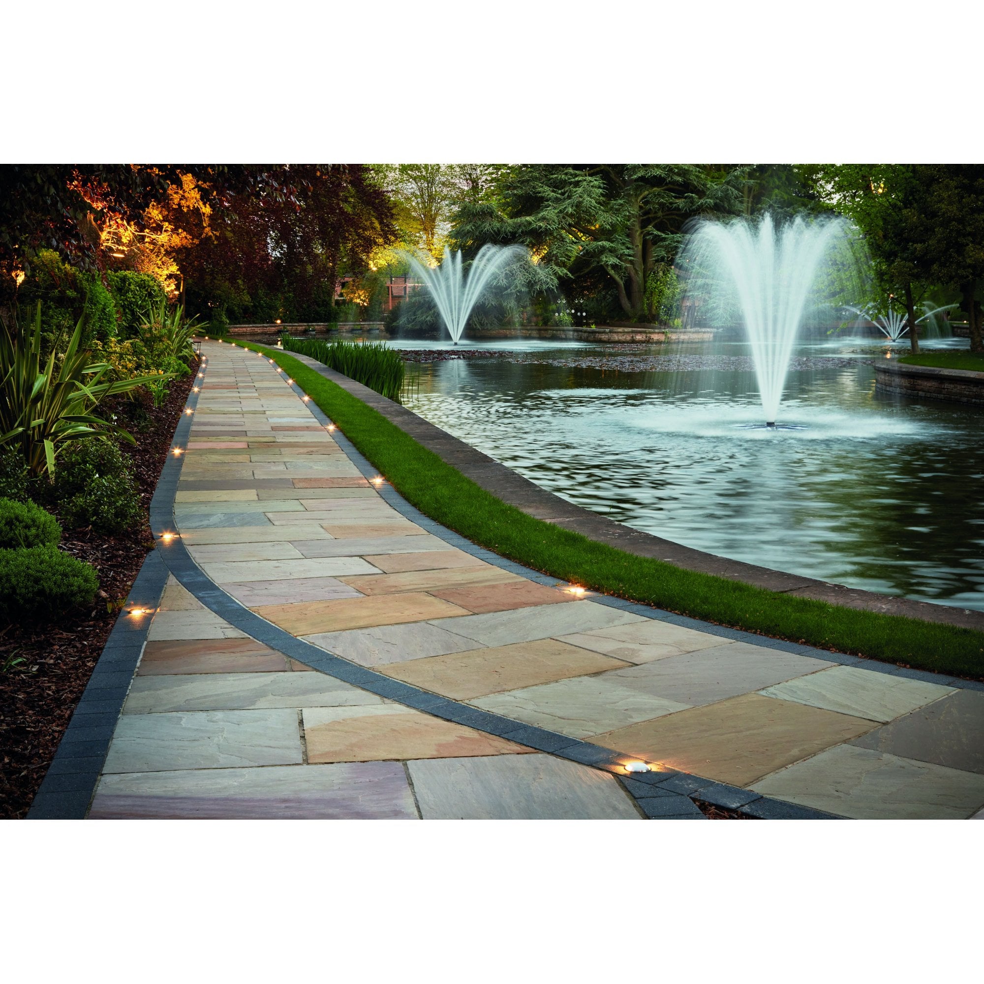 Collingwood GL200 5.7W Large Domed Marker LED Light - 3 Facet - Brass - Straight to Mains