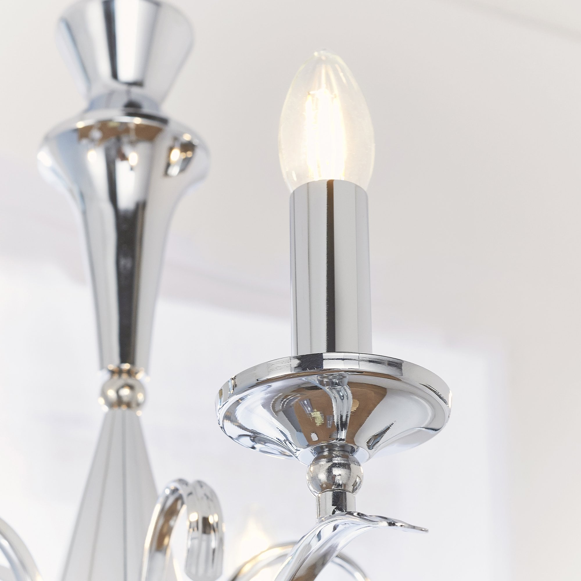 Endon Kora 5 Light Pendant - Chrome Plate