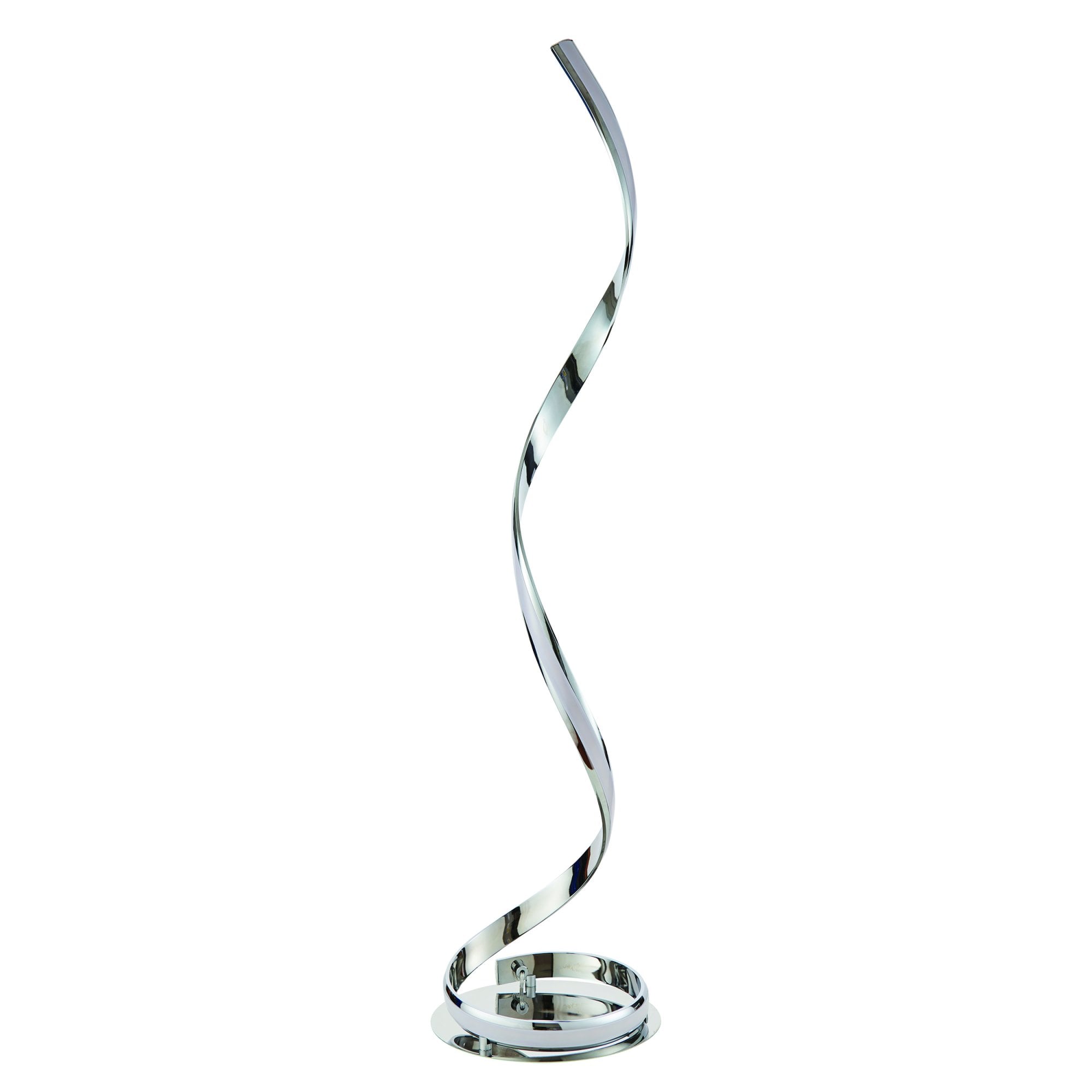Endon Aria Floor Lamp - Chrome Plate & White Acrylic