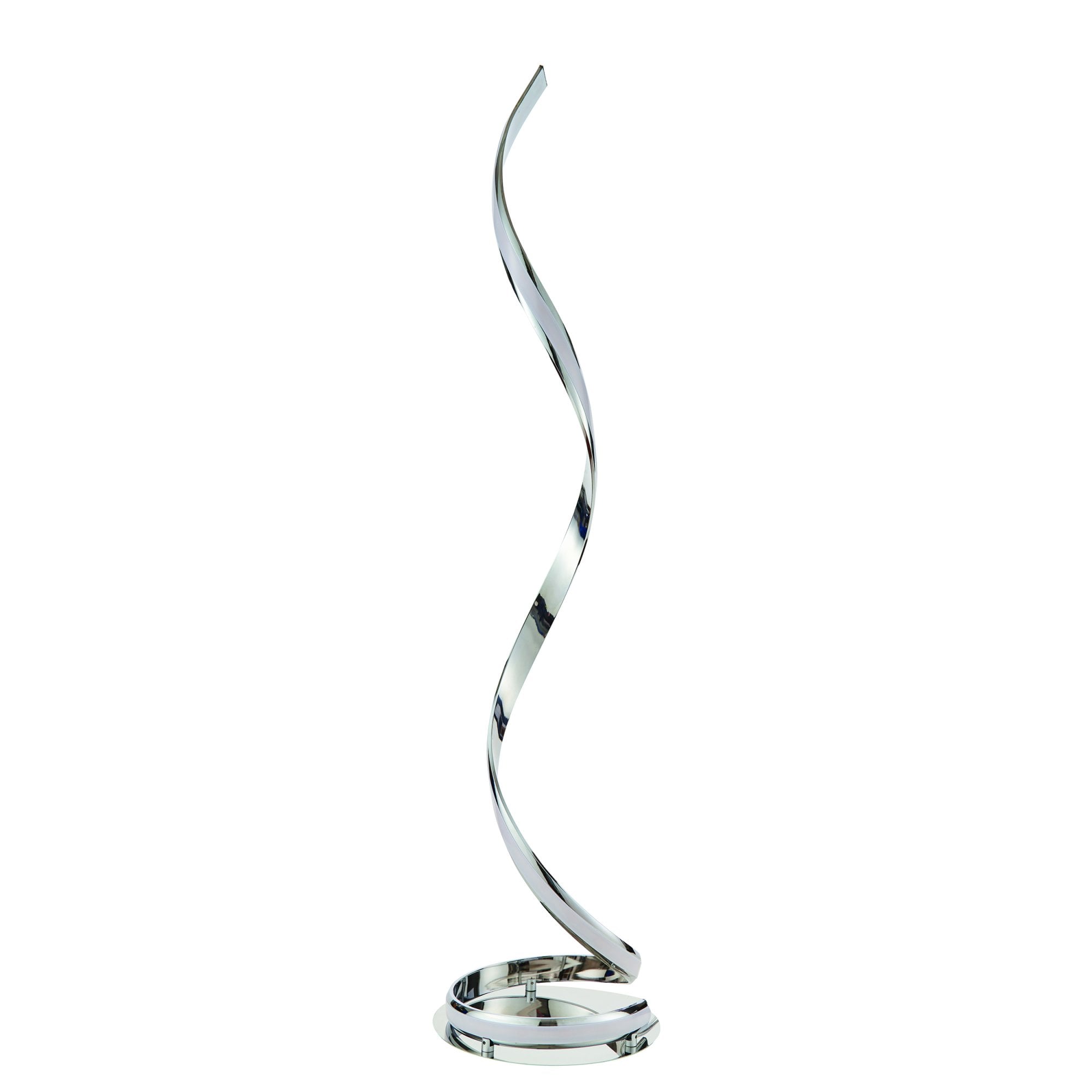 Endon Aria Floor Lamp - Chrome Plate & White Acrylic