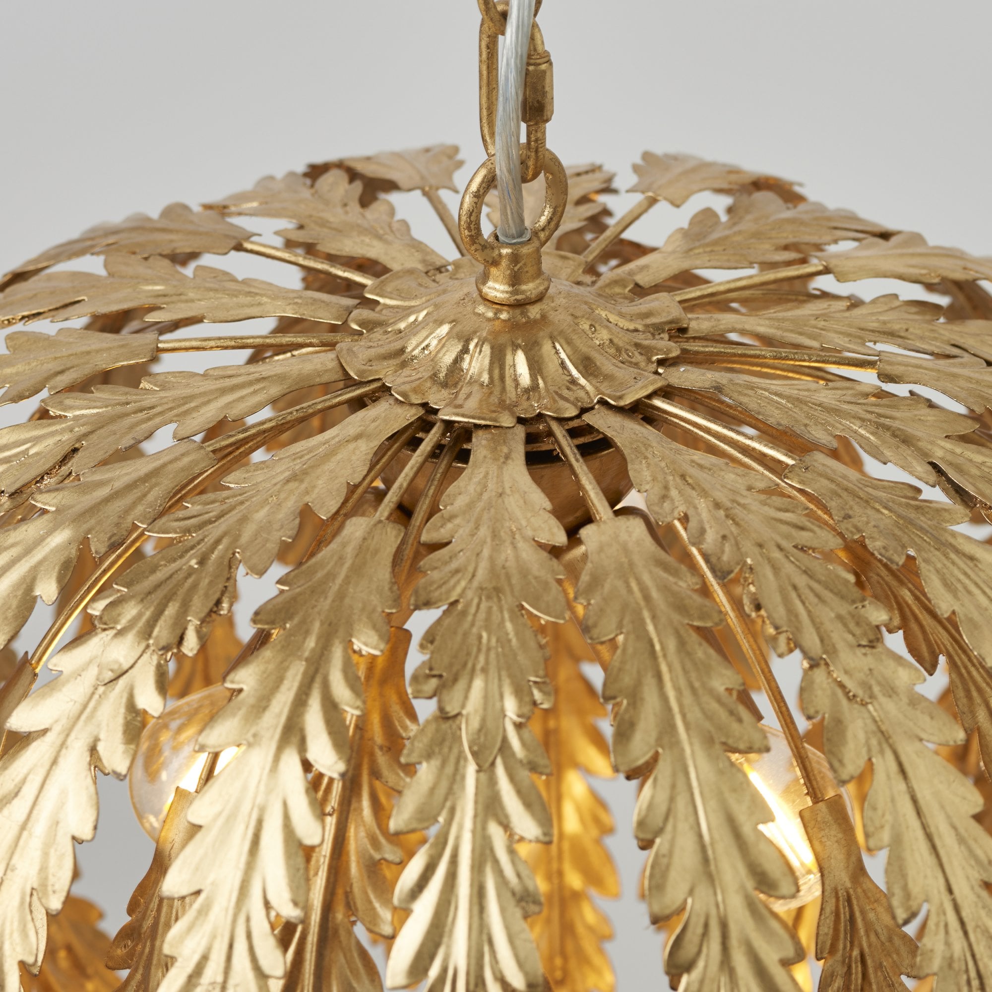 Endon Delphine 3 Light Pendant - Gold Effect Paint