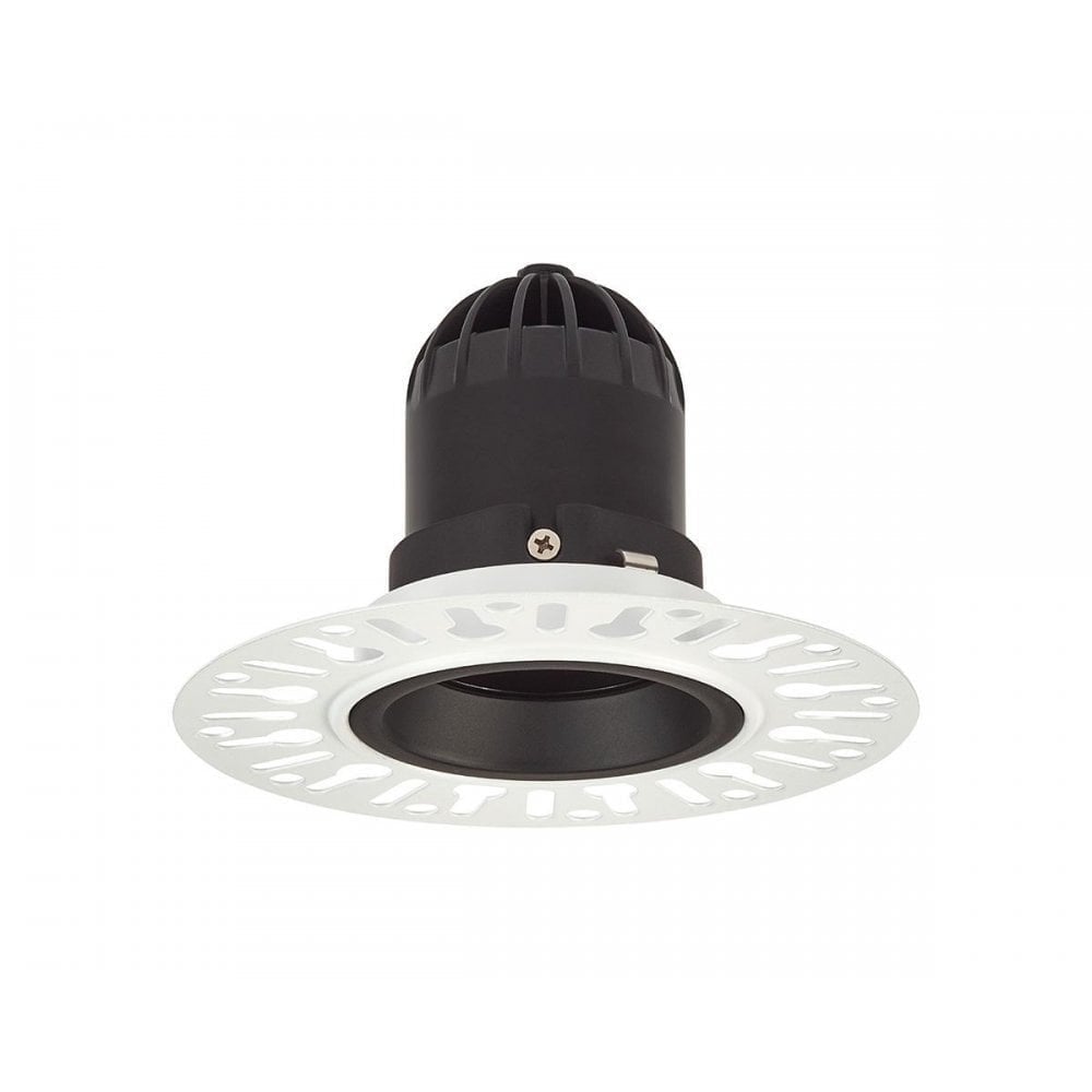 Collingwood 1901 Single Fixed Trimless Downlight - All Black (Fire-Rated)