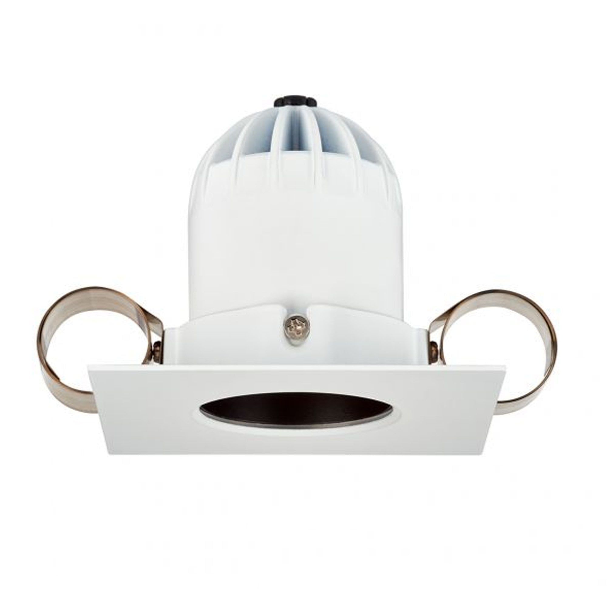 Collingwood 1901 Fixed Square Downlight - White Housing/Black Baffle (Fire-Rated)