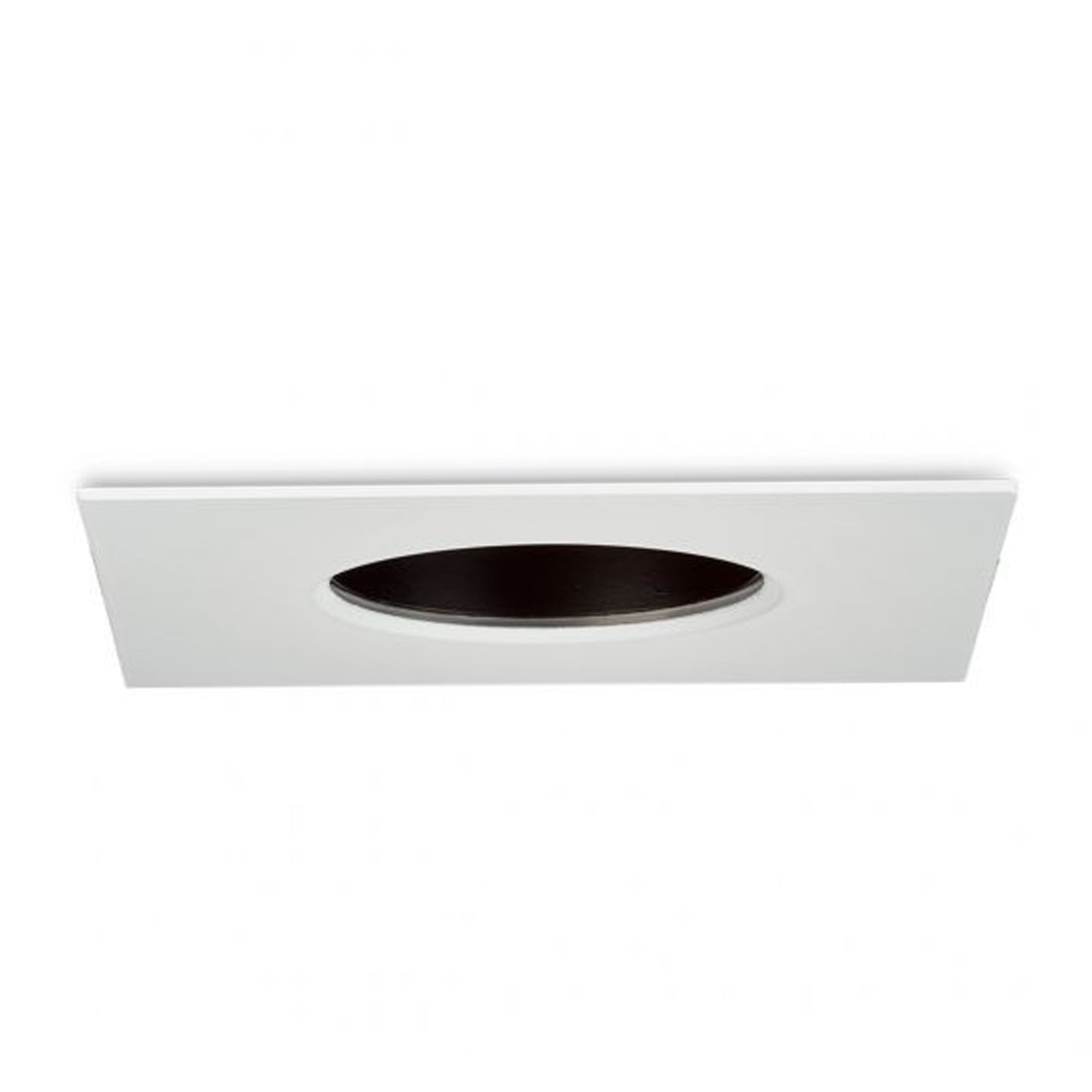 Collingwood 1901 Fixed Square Downlight - White Housing/Black Baffle (Fire-Rated)