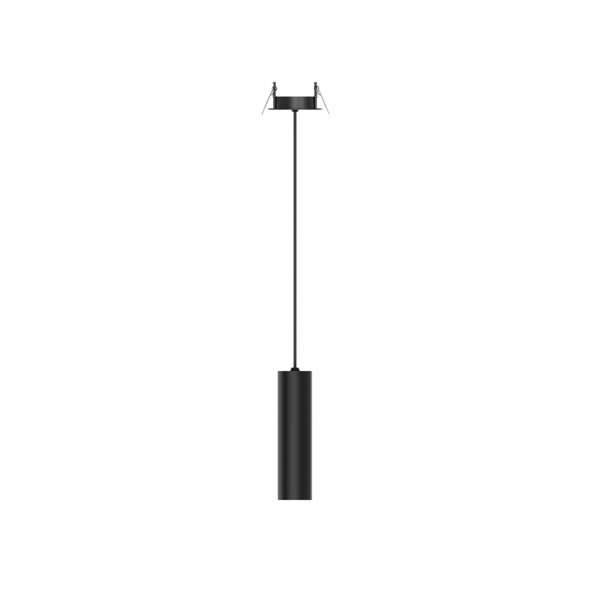 Collingwood 1901 Pendant Semi Recessed Mounted - All Black