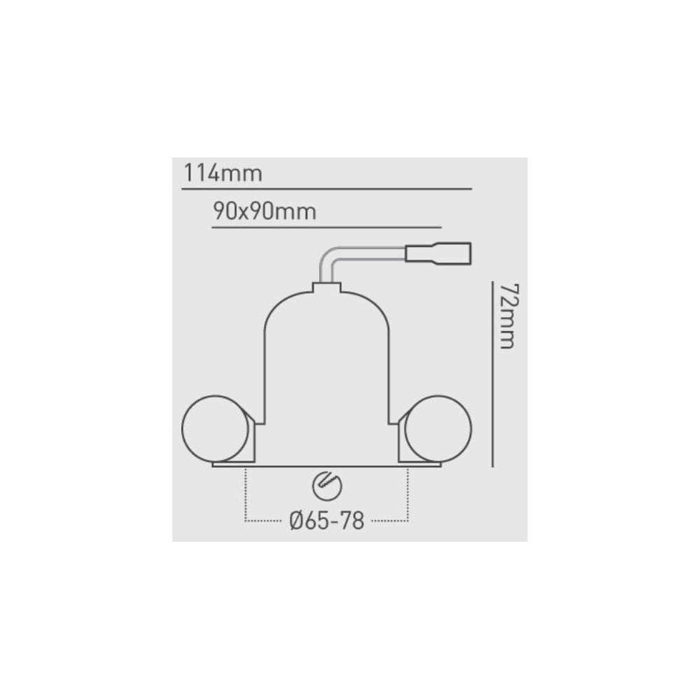 Collingwood 1901 Fixed Square Downlight - All Black (Fire-Rated)