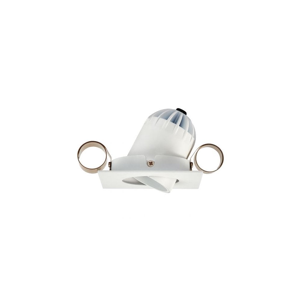 Collingwood 1901 Adjustable Square Downlight - All White (Fire-Rated)