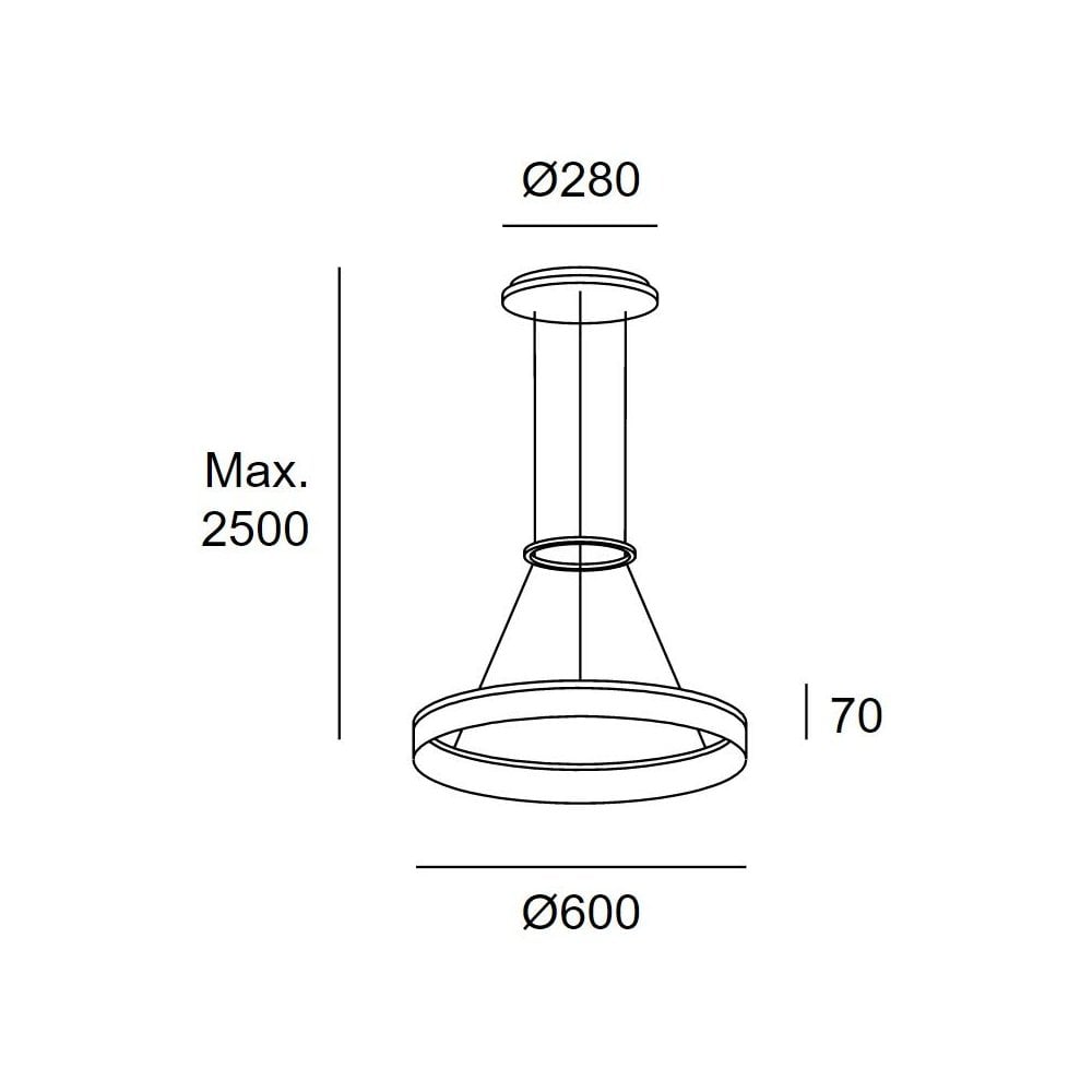 LedsC4 Circ 600mm Pendant