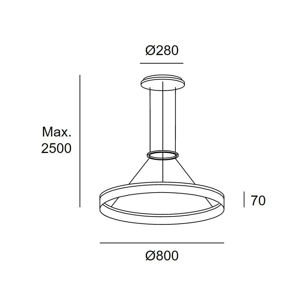 LedsC4 Circ 800mm Pendant